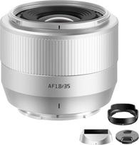 TTArtisan AF 35 mm F1.8 II objektyvas su automatinio fokusavimo APS-C kadru, skirtas X-Mount fotoaparatams X-A1 X-A10 X-M1 X-T1 X-T10 X-T100 X-PR01 X-PR03 X-E1 X-E2S XS10 X-H1 X-H2S ir kitiems (sidabrinės spalvos)