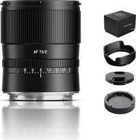 TTARTISAN AF 75mm f/2 objektyvas Automatinio fokusavimo pagrindinis objektyvas fotografijai (Z laikiklis, juodas)