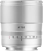 TTARTISAN AF 75mm F2 sidabrinis fotoaparato objektyvas su automatiniu fokusavimu viso kadro portretiniam objektyvui (skirtas L)