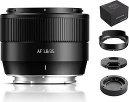 TTARTISAN automatinio fokusavimo 35mm F1.8 Mark II E, APS-C AF 35mm f/1.8 objektyvas, skirtas E laikikliui (E, juodas)