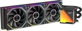 TZMRIT SR360-RS CPU Aio vandens aušinimas 360 mm su temperatūros ekranu, 80 x 80 mm Jelly dizainas, didelė šalčio galvutė, skirta LGA115X/1200/1700/1366/2011/2066, skirta AM3/AM3+/AM4/AM5 (BK)