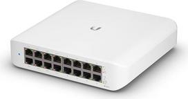 UbiQuiti UniFi komutatorius USW-Lite-16-PoE valdymo/valdymo modulis 1Gbps 16 prievadų Power over Ethernet RJ-45 valdomas
