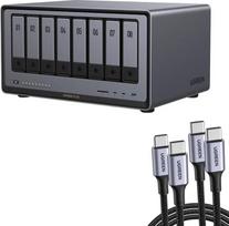 UGREEN NASync DXP8800Plus 8 lizdų NAS su 100 W USB C kabeliu (be disko)