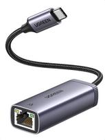 UGREEN USB C eterneto adapteris Gigabitinio LAN adapteris USB C tinklo adapteris 1000Mbps su aliuminio korpusu, pintu kabeliu, suderinamas su MacBook Air/Pro, iPad Pro/Air, Surface Pro 7, Galaxy S22/Tab S8 ir kt.