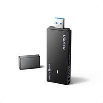 UGREEN WLAN atmintinė kompiuteriui WiFi 6 AX1800 WLAN adapteris kompiuteriui Dviejų dažnių 5GHz/2,4GHz, USB WLAN atmintinė, integruota tvarkyklė, OFDMA + MU-MIMO, WPA3, tinklo adapteris, suderinamas su "Windows 11/10