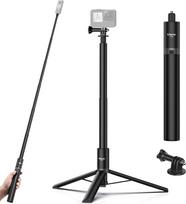 ULANZI 150 cm Selfie Stick Tripod for Insta360 GO 3/X3/ONE RS/ONE X2/ONE X/ONE X/GO 2/ONE R/ONE, TT52 Monopod Tripod for Action Cam Monopod Compatible with DJI etc.