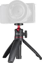 ULANZI MT-08 kompaktiškas kelioninis trikojis Nešiojamas mini trikojis su 1/4" varžtu Mažas trikojis, suderinamas su "Sony ZV1/ RX100 VII/ RX1R II", "Canon G7X Mark", "Fujifilm X100V", "Leica Q2