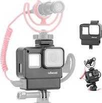 ULANZI Select Protective Case Housing Vlogging Frame Cage Mount with Microphone Cold Shoe Adapter Compatible for GoPro 7 6 5, veiksmo kamerų priedai