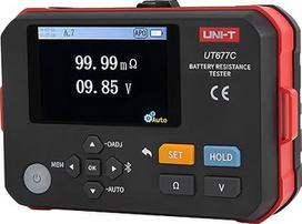 UNI-T Uni-trend UT677C vidinės varžos testeris 3Ω 120V akumuliatoriaus izoliacijos testeris Vidinės varžos matuoklis Omo matuoklis su "Bluetooth