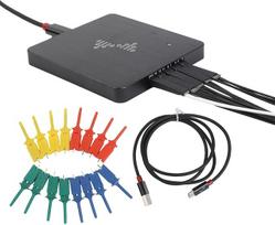 USB 2.0 loginis analizatorius 16 kanalų 400MHz @ 4CH 16G mėginių ėmimo gylis su reguliuojamu slenksčiu 0-5V Win Linux palaikymas 100+ protokolų dekoderis