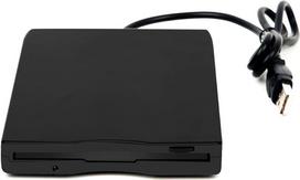 USB 3,5" nešiojamasis 1,44MB diskinis kaupiklis, skirtas nešiojamiesiems kompiuteriams su "Windows 10/7/8/XP/Vista", "Plug and Play", nereikia papildomų tvarkyklių - juodas