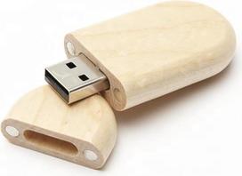 USB 3.0 ekologiškas "Stick Bamboo" 32 64 128 256GB atmintinė A04 (64GB)