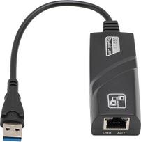 USB 3.0 ir Ethernet adapteris, USB 3.0 ir 10/100/1000 Gigabit Ethernet interneto adapteris, LAN tinklo adapteris, skirtas Win, OS X, Linux
