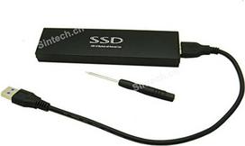 USB 3.0 išorinis dėklas, suderinamas su 2012 m. "MacBook Air" 26 kontaktų SSD