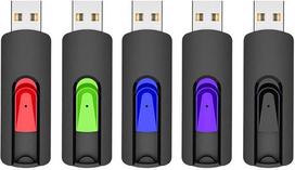 USB atmintinė 128GB, 5 vnt. "Vansuny" USB atmintinė 128GB USB 2.0 atmintinė 128GB, ištraukiama (128GB, 5 vnt., 2.0)