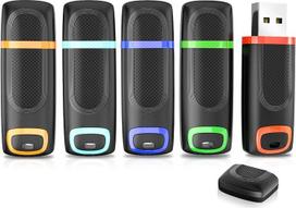 USB atmintinė 16GB 3.0, 5 vnt. Vansuny USB atmintinė 3.0 16GB, 16GB atmintinė su LED lemputės dangteliu ir kilpa, skirta kompiuteriui / staliniam kompiuteriui / nešiojamajam kompiuteriui / automobilio garso aparatūrai / žaidimų konsolėms