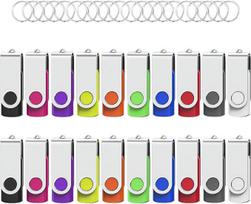 USB atmintinė 16GB 20vnt USB atmintinė 16GB 2.0 Memory Stick Memory Stick (16GB, 20vnt, 10 spalvų)