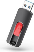 USB atmintinė 256GB 3.0 Vansuny USB 3.0 256GB didelės spartos atmintinė 256GB duomenų saugojimo atsarginės kopijos Flash diskas, skirtas asmeniniam kompiuteriui / kompiuteriui / staliniam kompiuteriui / nešiojamajam kompiuteriui / žaidimų konsolėms (raudo