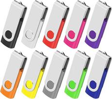 USB atmintinė 32GB 10 vnt. USB 2.0 atminties kortelė "Memory Stick", besisukanti nešiojamajam kompiuteriui, asmeniniam kompiuteriui ir automobiliui (10 spalvų)