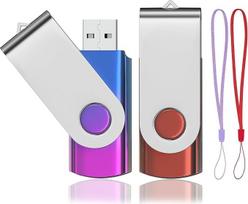 USB atmintinė 32GB, 2 vnt., ABLAZE, spalvotas gradientinis atminties kortelė "Memory Stick Rotate Metal Colourful", 32GB atminties kortelė "Memory Stick", didelės spartos USB 2.0 atmintinė