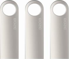 USB atmintinė 32GB, 3 mini USB atmintinių 32GB pakuotė su raktų pakabuku Atmintinė USB 2.0 USB atmintinė USB atmintinė 32GB (atspari vandeniui)