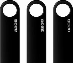 USB atmintinė 32GB, 3 mini USB atmintinių 32GB pakuotė su raktų pakabuku Atmintinė USB 2.0 USB atmintinė USB atmintinė 32GB (atspari vandeniui)