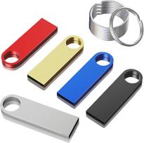 USB atmintinė 32GB, 5 vnt., ABLAZE Mini atmintinė, atspari vandeniui, 32GB, metalinė, įvairiaspalvė, 5 vnt., skirta nešiojamajam kompiuteriui, kompiuteriui, televizoriui, automobiliui (32GB, 5 vnt., įvairiaspalvė)