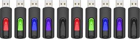 USB atmintinė 64GB, 10 vnt. "Vansuny" USB 2.0 atmintinė "Memory Stick Slide Retractable", 5 vnt.