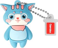 USB atmintinės, 32GB vandeniui atsparus silikoninis USB 2.0 didelės spartos USB nykščių diskai Atminties lazdelės rašiklis Data atminties kaupiklis U diskas (žydra katė)