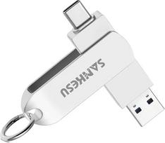USB C atmintinė 512GB, išorinė SSD USB C atmintinė, skaitoma iki 400MB/s, dvigubas USB Gen2 C + A tipo 3.2 išorinis kietosios būsenos diskas, skirtas kompiuteriui / "Android" / "iPhone 15" mobiliajam telefonui / "MacBook" / stalui / nešiojamajam kompiut