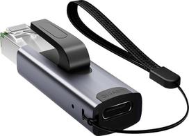 USB C į Ethernet adapteris, Ethernet vyriškos lyties ir USB-C moteriškos lyties C tipo į RJ45 tinklo interneto LAN adapteris, tiesiogiai jungiamas, būtinas kelionėms ir biurams, suderinamas su kasdieniais įkrovimo kabeliais