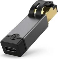 USB C ir Ethernet adapteris, Gigabitinis RJ45 jungtis, suderinama su USB C tinklo jungtimi, 1000Mbps Thunderbolt 3/4 suderinama LAN jungtis, aliuminio korpusas, skirtas MacBook Pro/Air, iPad, Chromebook, XPS