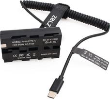 USB C ir NP-F nuolatinės srovės jungtis "Sony" NP-F550 F770 F570 F970 Atomos Ninja V monitoriui