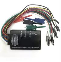 USB logika 100 MHz 16 loginis analizatorius Juodas loginis analizatorius Plastikinis loginis analizatorius, skirtas ARM FPGA H2-002