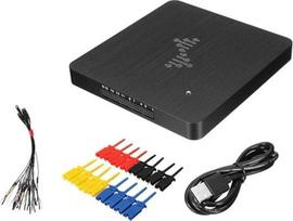 USB loginis analizatorius 16 kanalų 400 MHz mėginių ėmimo dažnis PC analizė Suderinama su WinXP Win10 OS C tipo sąsaja 256MB SDRAM buferio režimas srauto režimas