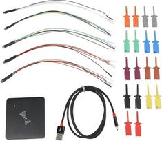 USB loginis analizatorius, 16 kanalų, 24 MHz, didelės spartos kompiuteris su Linux WinXP-10 Atvirojo kodo protokolų dekoderis