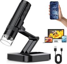 USB skaitmeninio mikroskopo kameros didinamasis stiklas - nešiojamasis "WiFi" mikroskopas 50X-1000X 1080P su 8 šviesos diodais suaugusiems vaikams - rankinis didinamasis endoskopas "iPhone" "Android" "Windows Mac