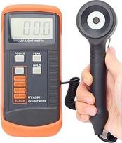 UVB-Messgerät, 0~400 m W/cm UV-Lichtmessrät UVA und UVB UV-Sensor Lichtkorrektuilter Ultraviolettstrahlungsinstrument Luxmeter UVA365
