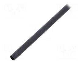 Heat shrink sleeve | glued | 4: 1 | 4mm | L: 1.2m | black | polyolefine