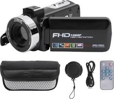 Vaizdo kamera, HD 1080P vaikiška kamera, dirželis, 3 colių 270° kampu besisukantis spalvotas IPS ekranas, 30 MP, 18 kartų priartinanti vaizdo kamera su nuotolinio valdymo pulteliu, apsauga nuo drebėjimo, skaitmeninis fotoaparatas
