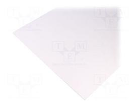 Sheet | Dim: 498x1000mm | Thk: 1mm | white | Series: KOMADUR