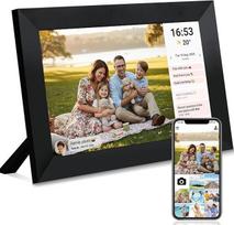 Veidoo Frameo 10 1 colių 32GB WiFi skaitmeninis nuotraukų rėmelis 1280 x 800 HD IPS jutiklinis ekranas Automatinis sukimasis Muzika Laikrodis Nuotraukos Vaizdo įrašai Dalintis per programėlę Kalendorius Sinchronizavimas Idealu