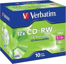 Verbatim 10PK 43148 80MIN 12X CD-RW JC