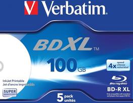 Verbatim 43789 - BD-R XL 100GB, 5 vnt. - tušti "Blu-Ray" diskai, korpusas