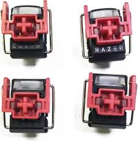 VERBENA V2 Slient Liner Raudonas jungiklis "Hot-Swapable DIY Clicky" linijinis optinis jungiklis "Razer Huntsman" mechaninei klaviatūrai
