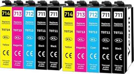 Veson T0715 kasetė suderinama su Epson T0711 T0712 T0713 T0714 spausdintuvo kasetėmis su Epson Stylus D92 D78 SX218 SX410 DX4400 DX7400 DX4050 DX7450 DX8400 DX8450 DX94000 F SX400 B40W BX300F Pakuotė