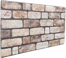 vidaXL Wandpaneele, 10 Stück, hellbraun, 100 x 50 cm, EPS-Schaumstoff, modern, rechteckig, leicht zu reinigen, Innenstil, funktional, Heimdekoration