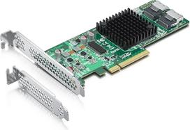 Vidinė PCI Express SAS/SATA HBA RAID valdiklio kortelė LSI 9211-8I lustas 8 prievadų 6Gb/s