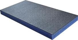 Vidutinio storio "Shadow Foam" lakštas - 1000 mm x 500 mm | Pjaustymo ir lupimo putos įrankių dėžei tvarkyti (70 mm, mėlynos spalvos)