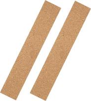 VILLCASE Pack of 2 Cork Strips Boards Barking Sign Push Tacks Memo Board for Wall Natural Frameless Strips Office Bulletin Strips Frameless Memo Board Strips Wall Strips Made of Cork